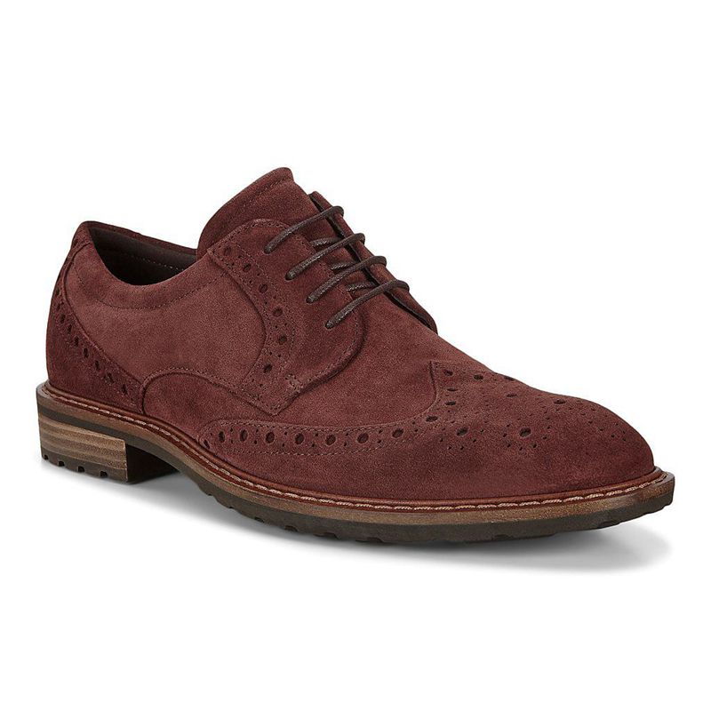 Men Business Ecco Vitrus I - Brogue Shoe Brown - India CBUSXK160